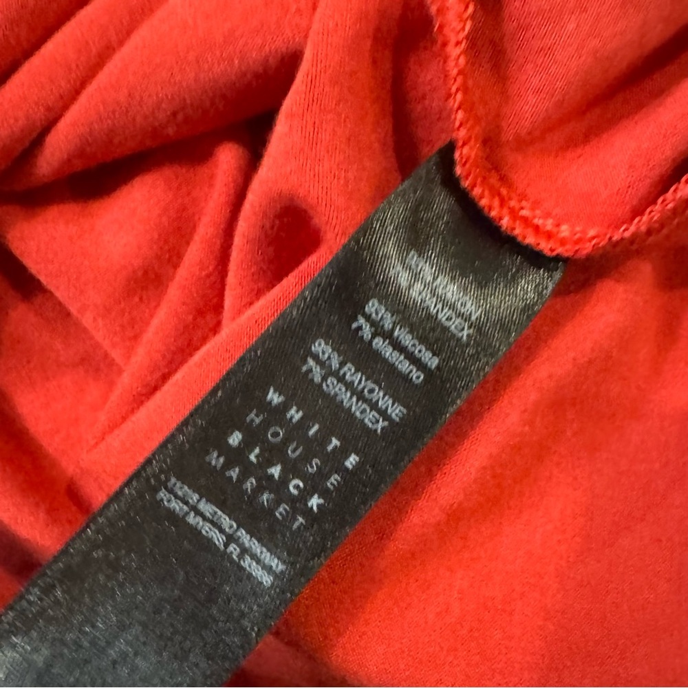 White House Black Market Sleeveless Red Top - Picture 5 of 6